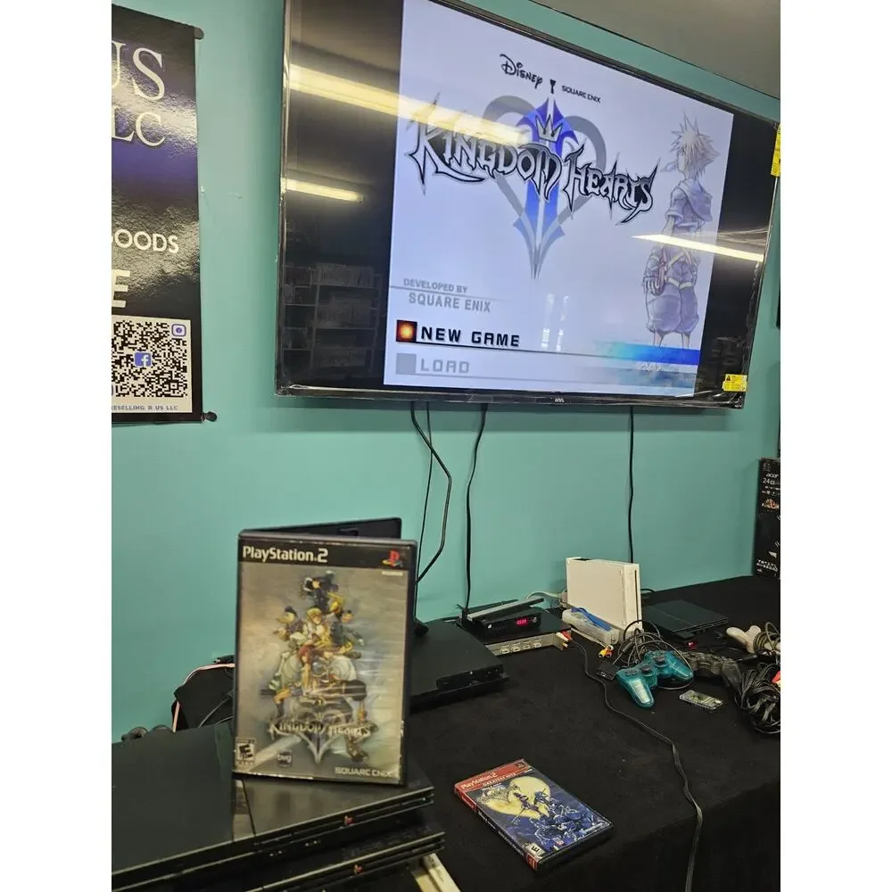 Kingdom Hearts 2 II (PlayStation 2, 2006) Complete Tested Working - Free Ship